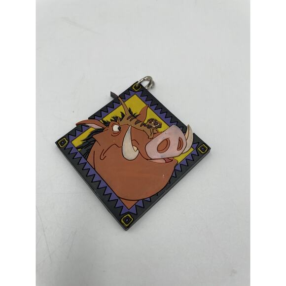 Vintage Timon And Pumbaa Lion King Disney Keychain Applause - Picture 1 of 5